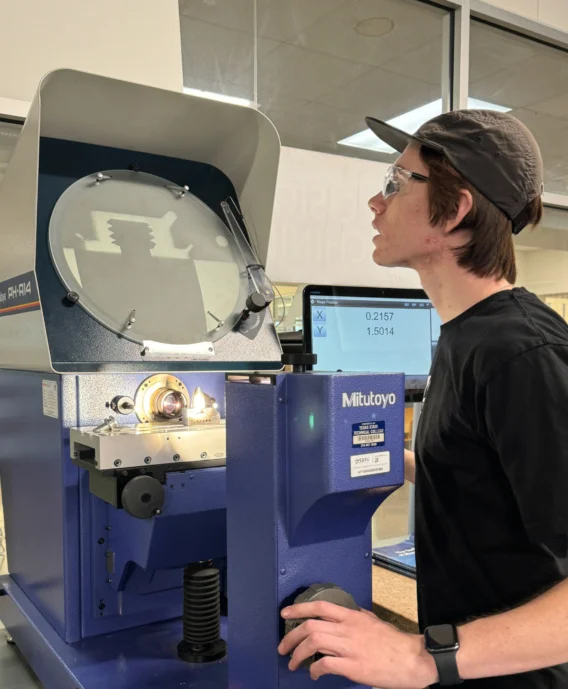 Dimensional inspection at Traxis Manufacturing